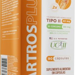 Colágeno Tipo 2 UC-II 40 mg Cúrcuma USP 130 mg 90 Cápsulas - Artros Plus | DVN Pharma - Saúde das Articulações